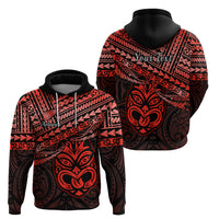 Custom Matariki New Zealand Hoodie Maori New Year Tiki Red Version LT14 - Polynesian Pride