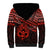 Personalised Matariki New Zealand Sherpa Hoodie Maori New Year Tiki Red Version LT14