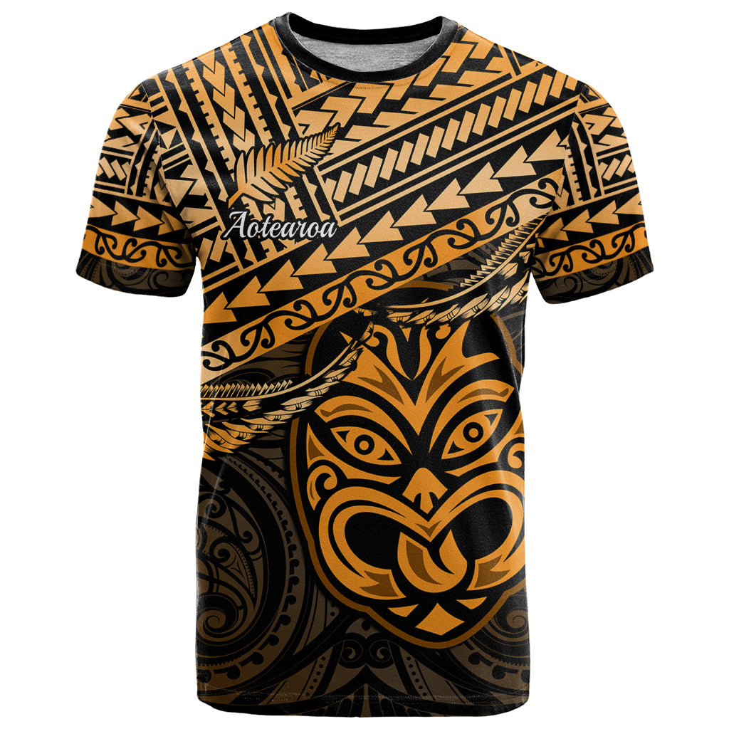 Matariki New Zealand T Shirt Maori New Year Tiki Gold Version LT14