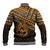 Personalised Matariki New Zealand Baseball Jacket Maori New Year Tiki Gold Version LT14