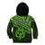 Matariki New Zealand Kid Hoodie Maori New Year Tiki Green Version LT14