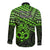 Matariki New Zealand Long Sleeve Button Shirt Maori New Year Tiki Green Version LT14