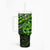 Matariki New Zealand Tumbler With Handle Maori New Year Tiki Green Version