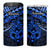 Matariki New Zealand 4 in 1 Can Cooler Tumbler Maori New Year Tiki Blue Version