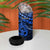 Matariki New Zealand 4 in 1 Can Cooler Tumbler Maori New Year Tiki Blue Version