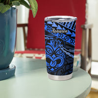 Matariki New Zealand Tumbler Cup Maori New Year Tiki Blue Version LT14 - Polynesian Pride