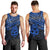 Personalised Matariki New Zealand Men Tank Top Maori New Year Tiki Blue Version LT14