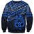 Personalised Matariki New Zealand Sweatshirt Maori New Year Tiki Blue Version LT14