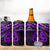 Matariki New Zealand 4 in 1 Can Cooler Tumbler Maori New Year Tiki Purple Version