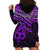 Matariki New Zealand Hoodie Dress Maori New Year Tiki Purple Version LT14