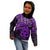 Matariki New Zealand Kid Hoodie Maori New Year Tiki Purple Version LT14