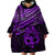 Matariki New Zealand Wearable Blanket Hoodie Maori New Year Tiki Purple Version LT14