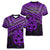 Matariki New Zealand Women V Neck T Shirt Maori New Year Tiki Purple Version LT14