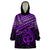 Personalised Matariki New Zealand Wearable Blanket Hoodie Maori New Year Tiki Purple Version LT14