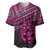 Matariki New Zealand Baseball Jersey Maori New Year Tiki Pink Version LT14