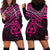 Matariki New Zealand Hoodie Dress Maori New Year Tiki Pink Version LT14