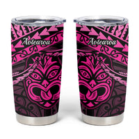Matariki New Zealand Tumbler Cup Maori New Year Tiki Pink Version LT14 Pink - Polynesian Pride