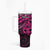 Matariki New Zealand Tumbler With Handle Maori New Year Tiki Pink Version