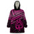 Matariki New Zealand Wearable Blanket Hoodie Maori New Year Tiki Pink Version LT14