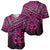 Personalised Matariki New Zealand Baseball Jersey Maori New Year Tiki Pink Version LT14