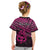 Personalised Matariki New Zealand Kid T Shirt Maori New Year Tiki Pink Version LT14