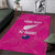 Custom New Zealand Silver Fern Rugby Area Rug Go Aotearoa - Pink Version