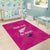 Custom New Zealand Silver Fern Rugby Area Rug Go Aotearoa - Pink Version