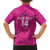 Custom New Zealand Silver Fern Rugby Family Matching Summer Maxi Dress and Hawaiian Shirt Go Aotearoa - Pink Version