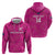 Custom New Zealand Silver Fern Rugby Hoodie Go Aotearoa - Pink Version