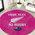 Custom New Zealand Silver Fern Rugby Round Carpet Go Aotearoa - Pink Version