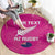 Custom New Zealand Silver Fern Rugby Round Carpet Go Aotearoa - Pink Version