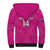 Custom New Zealand Silver Fern Rugby Sherpa Hoodie Go Aotearoa - Pink Version