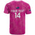 Custom New Zealand Silver Fern Rugby T Shirt Go Aotearoa - Pink Version