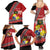 Personalised Tonga Language Week Family Matching Summer Maxi Dress and Hawaiian Shirt Malo e Lelei Tongan Ngatu Pattern - Red