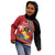 Personalised Tonga Language Week Kid Hoodie Malo e Lelei Tongan Ngatu Pattern - Red