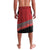 Personalised Tonga Language Week Lavalava Malo e Lelei Tongan Ngatu Pattern - Red