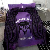 Personalised New Zealand Suffrage Day Bedding Set Maori Tattoo Galaxy Vibe LT14 - Polynesian Pride