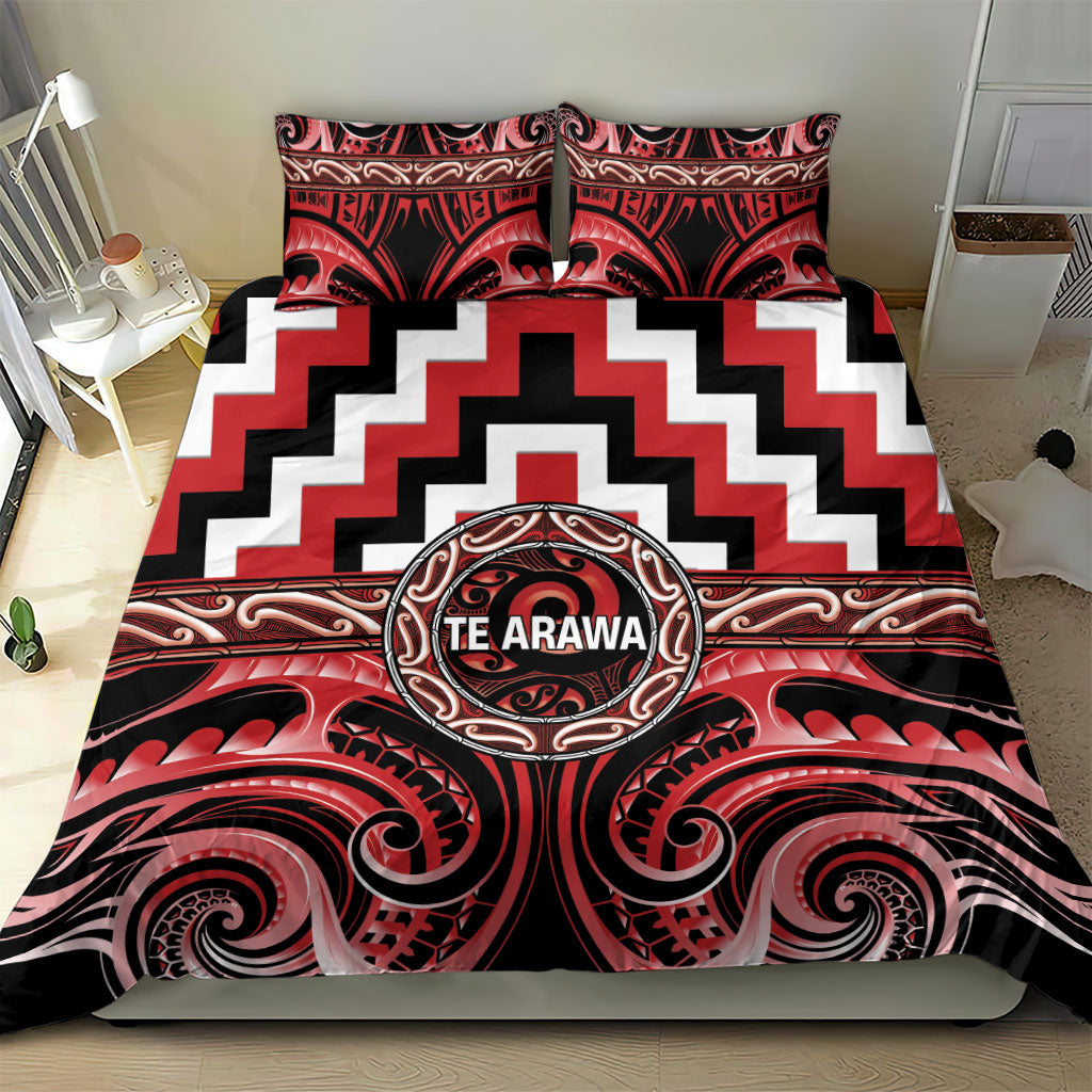 Aotearoa Te Arawa Bedding Set Maori Iwi Poutama Puhoro Tattoo LT14 - Polynesian Pride