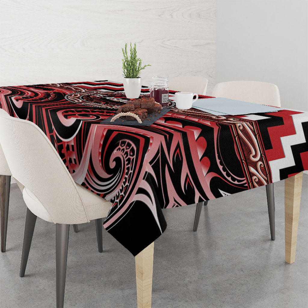Aotearoa Te Arawa Tablecloth Maori Iwi Poutama Puhoro Tattoo LT14 - Polynesian Pride