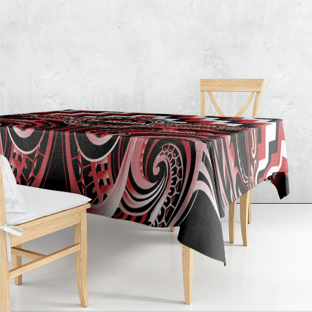 Aotearoa Te Arawa Tablecloth Maori Iwi Poutama Puhoro Tattoo LT14 - Polynesian Pride
