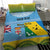 Personalised Malampa Fiji Day Bedding Set 10 October Fijian Tapa Flag Style