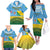 Personalised Malampa Fiji Day Family Matching Off The Shoulder Long Sleeve Dress and Hawaiian Shirt 10 October Fijian Tapa Flag Style