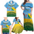 Personalised Malampa Fiji Day Family Matching Off Shoulder Maxi Dress and Hawaiian Shirt 10 October Fijian Tapa Flag Style