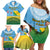 Personalised Malampa Fiji Day Family Matching Off Shoulder Short Dress and Hawaiian Shirt 10 October Fijian Tapa Flag Style