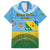 Personalised Malampa Fiji Day Family Matching Puletasi and Hawaiian Shirt 10 October Fijian Tapa Flag Style