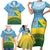 Personalised Malampa Fiji Day Family Matching Short Sleeve Bodycon Dress and Hawaiian Shirt 10 October Fijian Tapa Flag Style