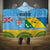 Personalised Malampa Fiji Day Hooded Blanket 10 October Fijian Tapa Flag Style