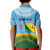 Personalised Malampa Fiji Day Kid Polo Shirt 10 October Fijian Tapa Flag Style