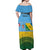 Personalised Malampa Fiji Day Off Shoulder Maxi Dress 10 October Fijian Tapa Flag Style