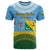 Personalised Malampa Fiji Day T Shirt 10 October Fijian Tapa Flag Style